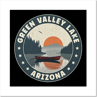 Green Valley Lake Arizona Sunset Posters and Art